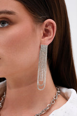 EXTRA LUXE DANGLE EARRING IN SILVER