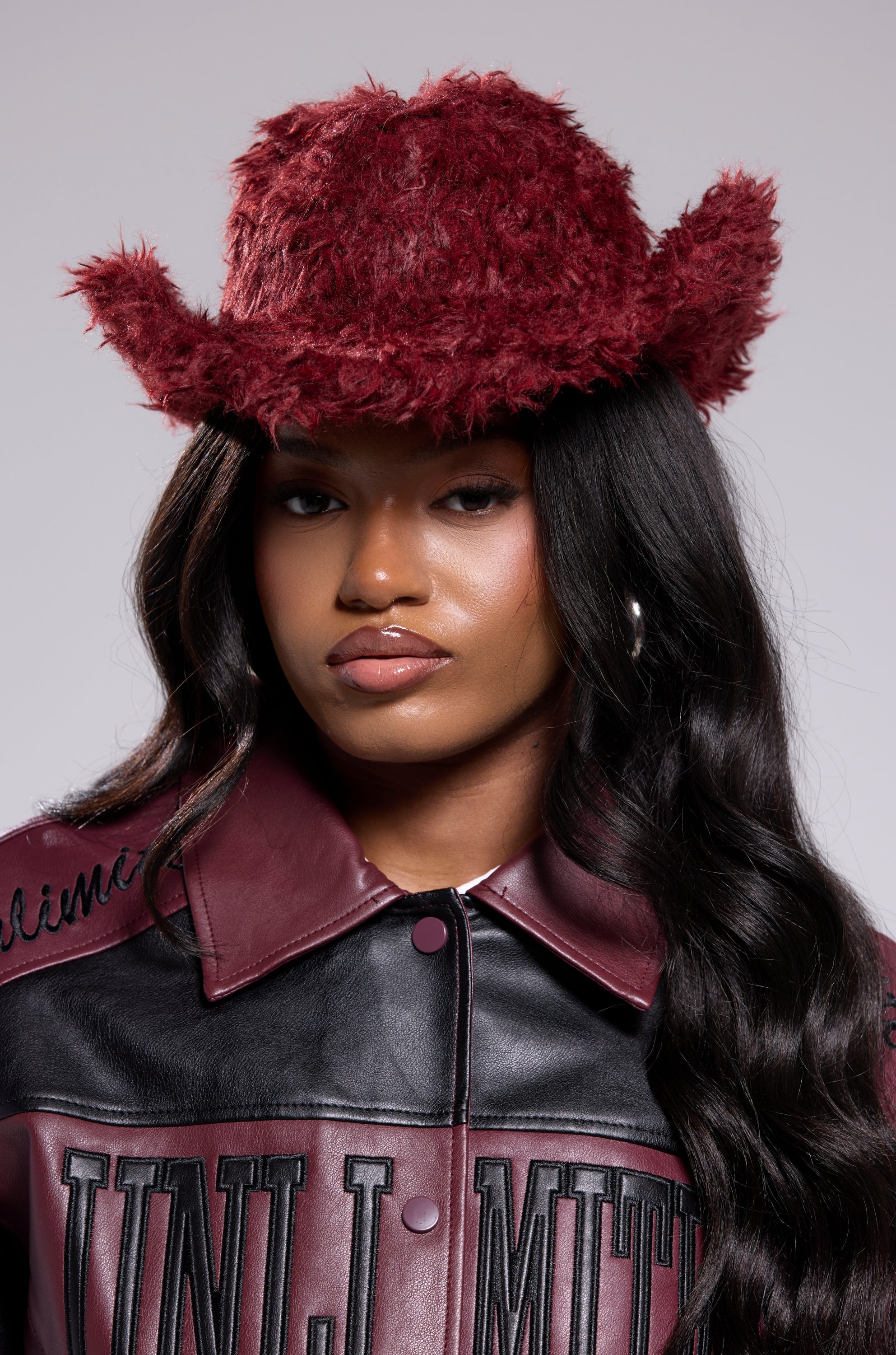 FOR THE VIBES FAUX FUR COWBOY HAT