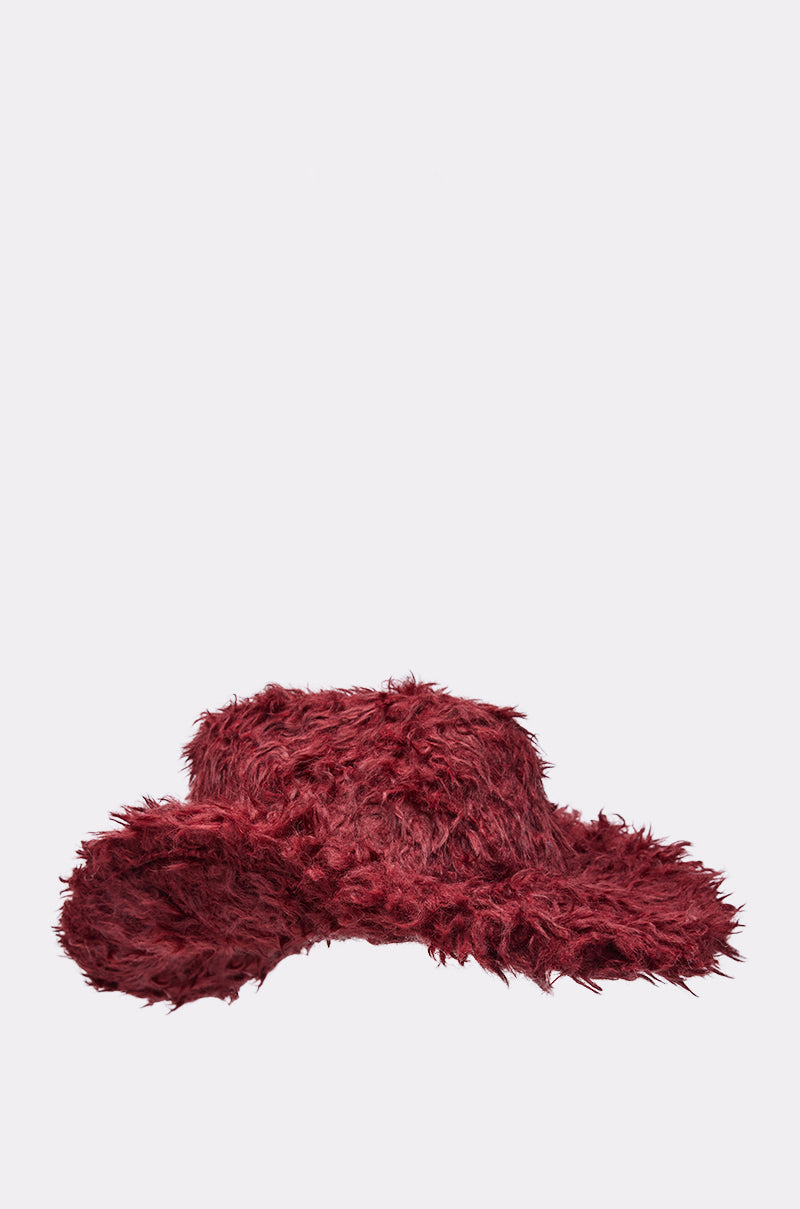 FOR THE VIBES FAUX FUR COWBOY HAT