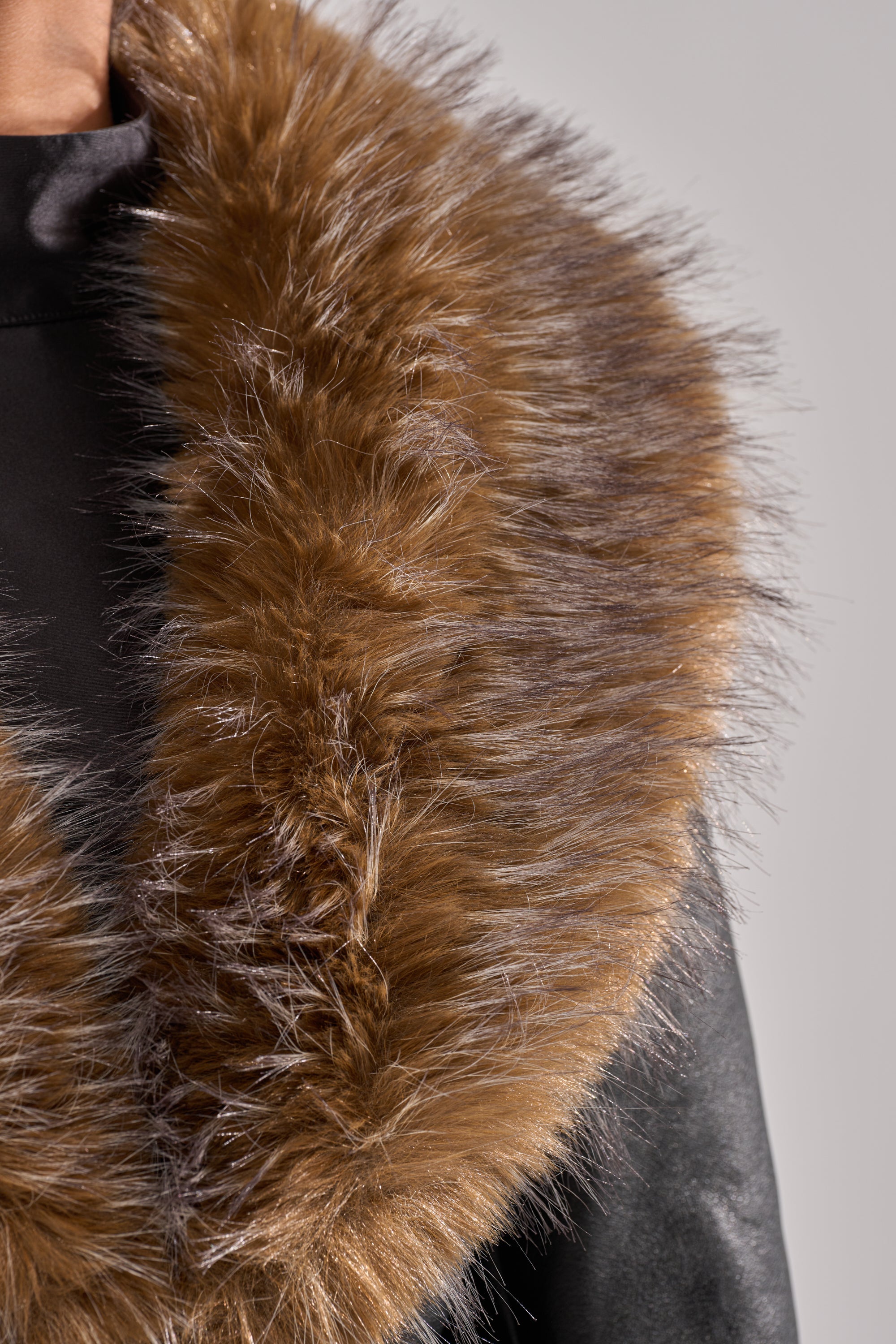 VOODOO FUR TRIM TRENCH