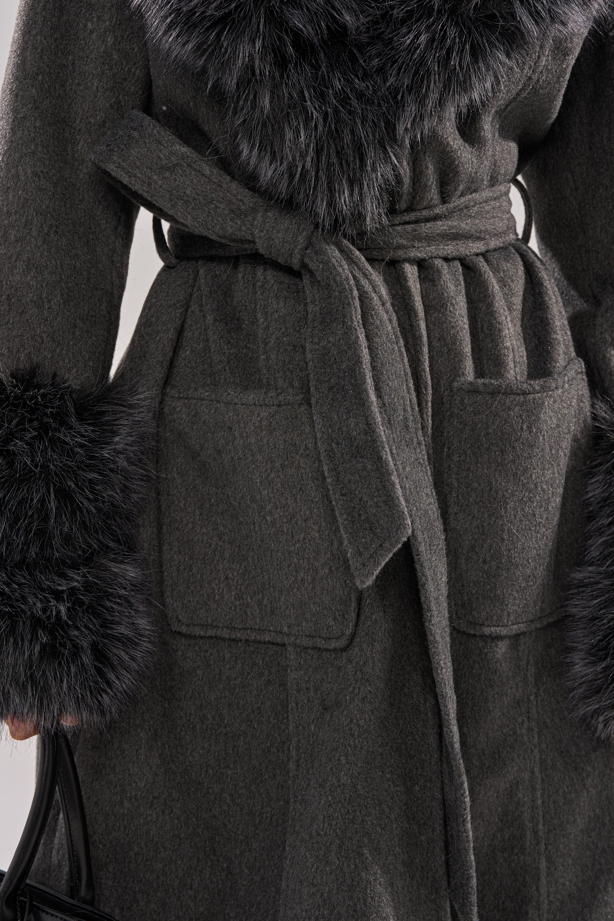 HARMONY FUR TRIM TRENCH