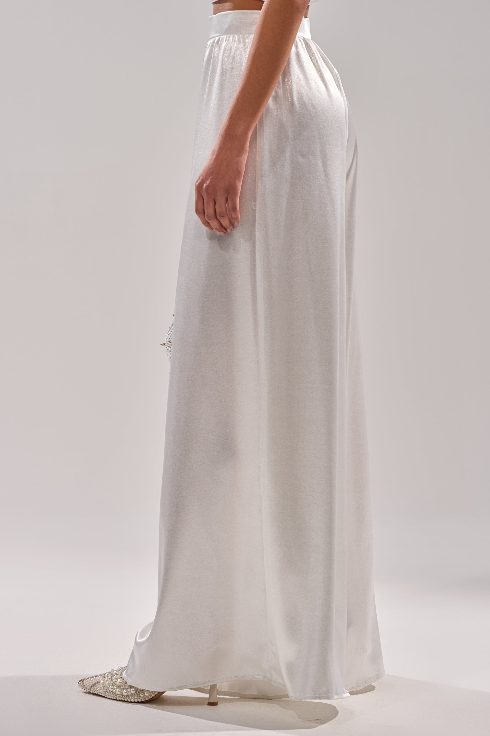 LEAVE ME ALONE SLINKY PALAZZO PANT