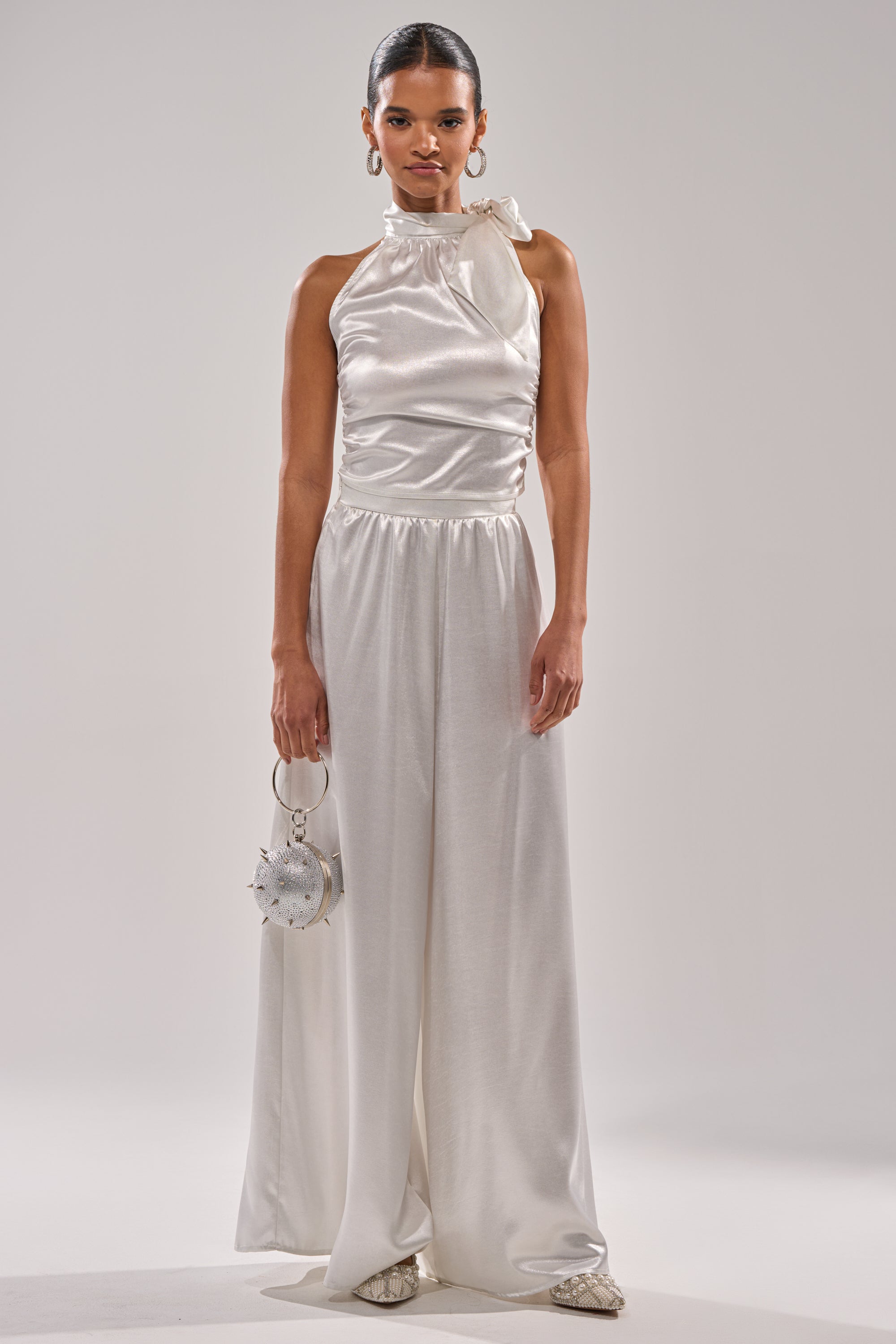 LEAVE ME ALONE SLINKY PALAZZO PANT