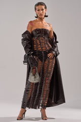 ONE OF ONE LACE UP MAXI DRESS