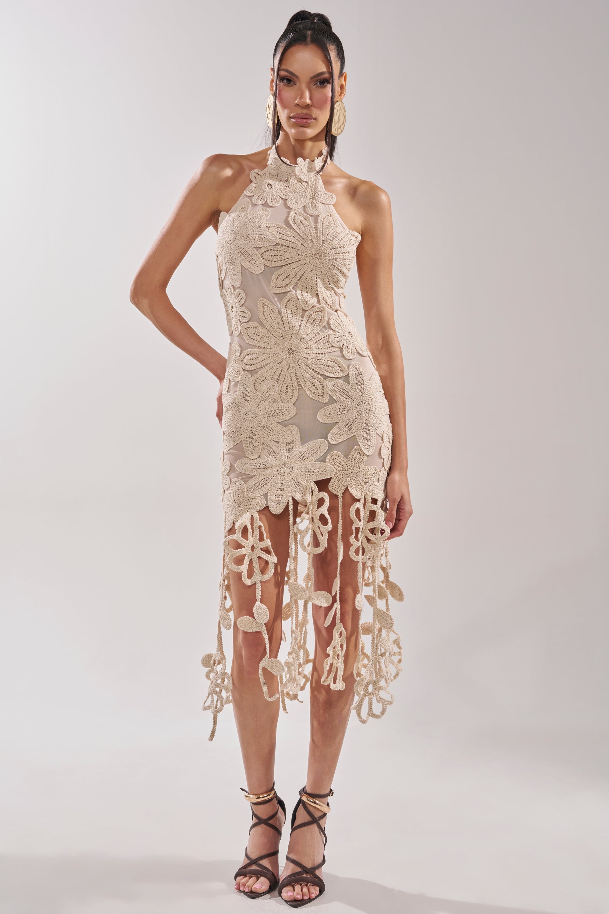 CELINE FLORAL MIDI DRESS