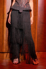 OH SO FRINGE PANTS IN BLACK