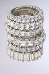 SPEND IT RHINESTONE RING SET