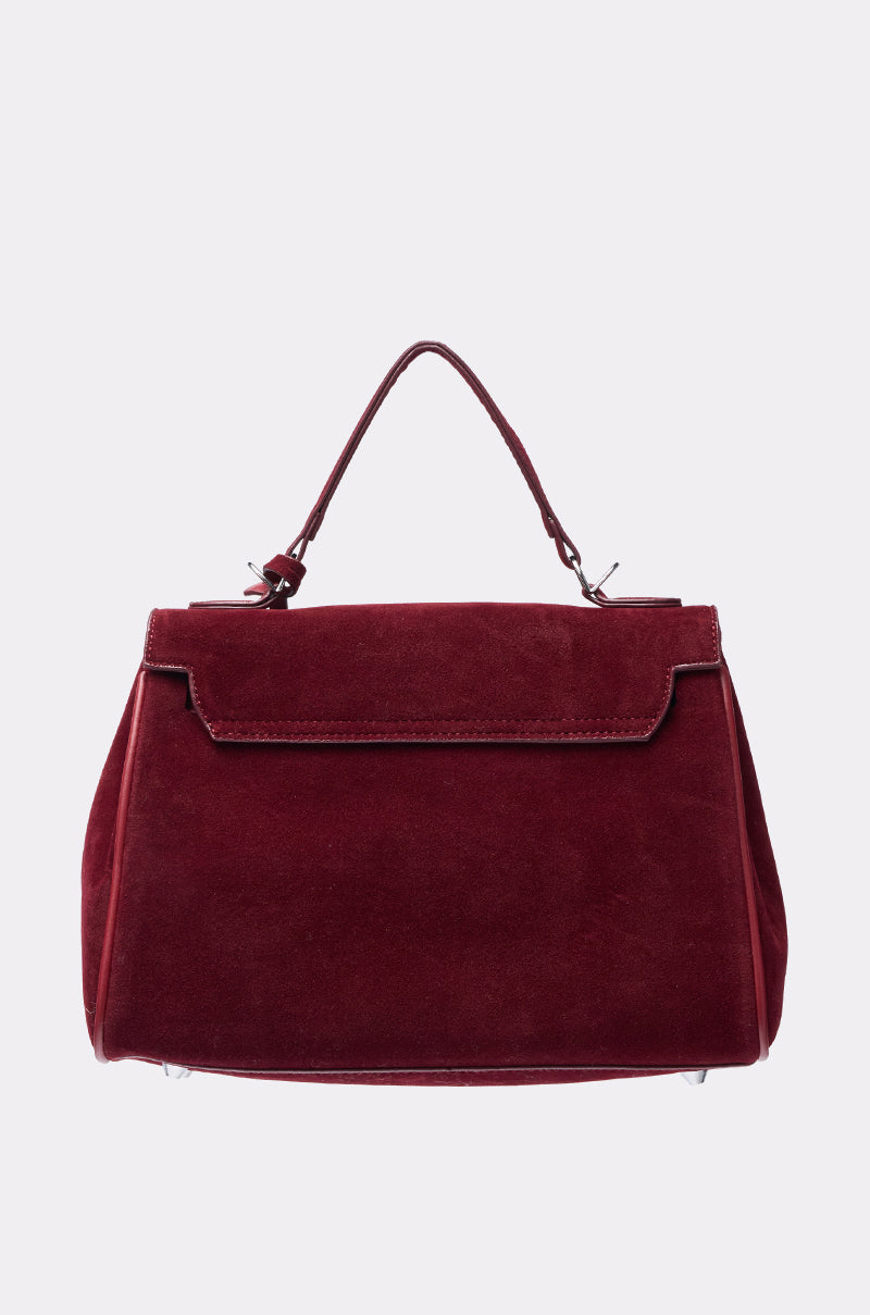 TAKE ME TO DINNER SUEDE BAG