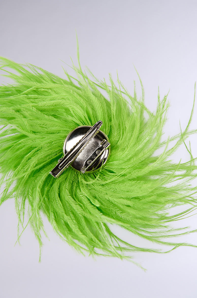 IN BLOOM FEATHER BROOCH