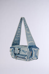 NO BLUES DENIM CARGO PURSE