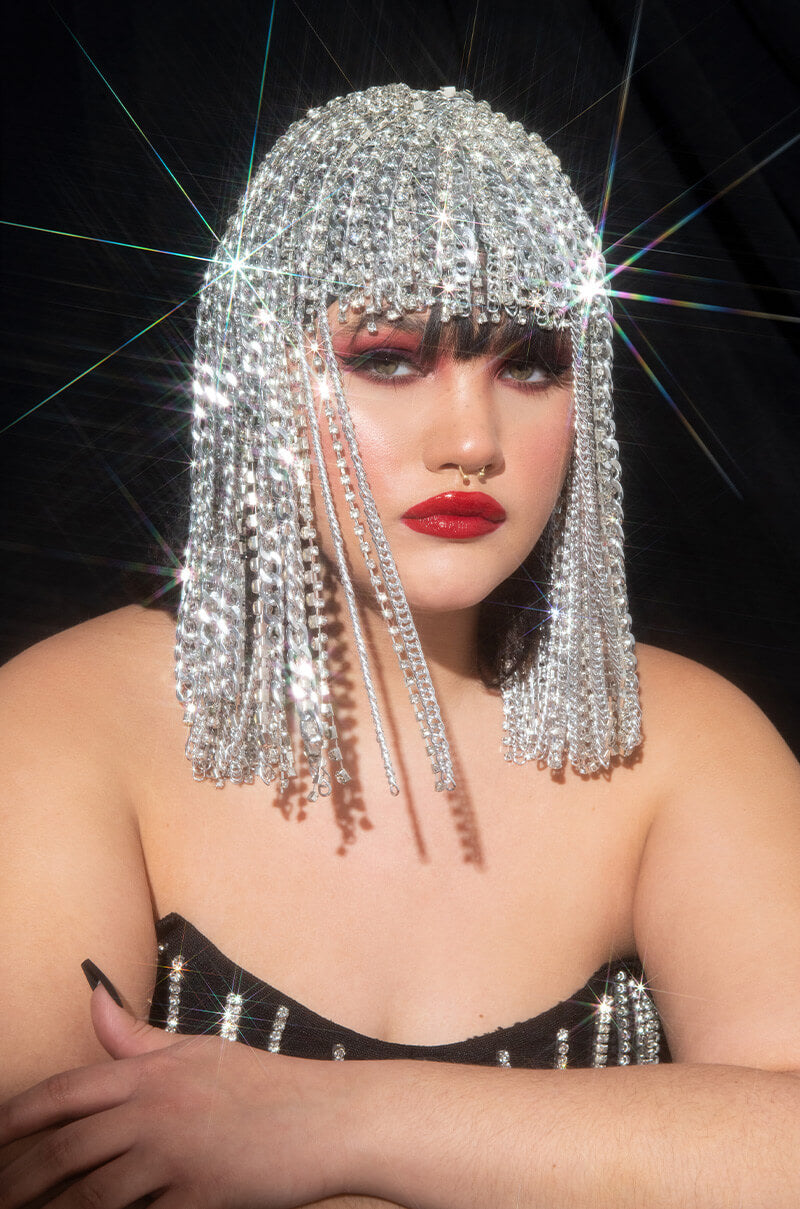 QUEEN OF FUCKING EVERYTHING RHINESTONE HEADDRESS