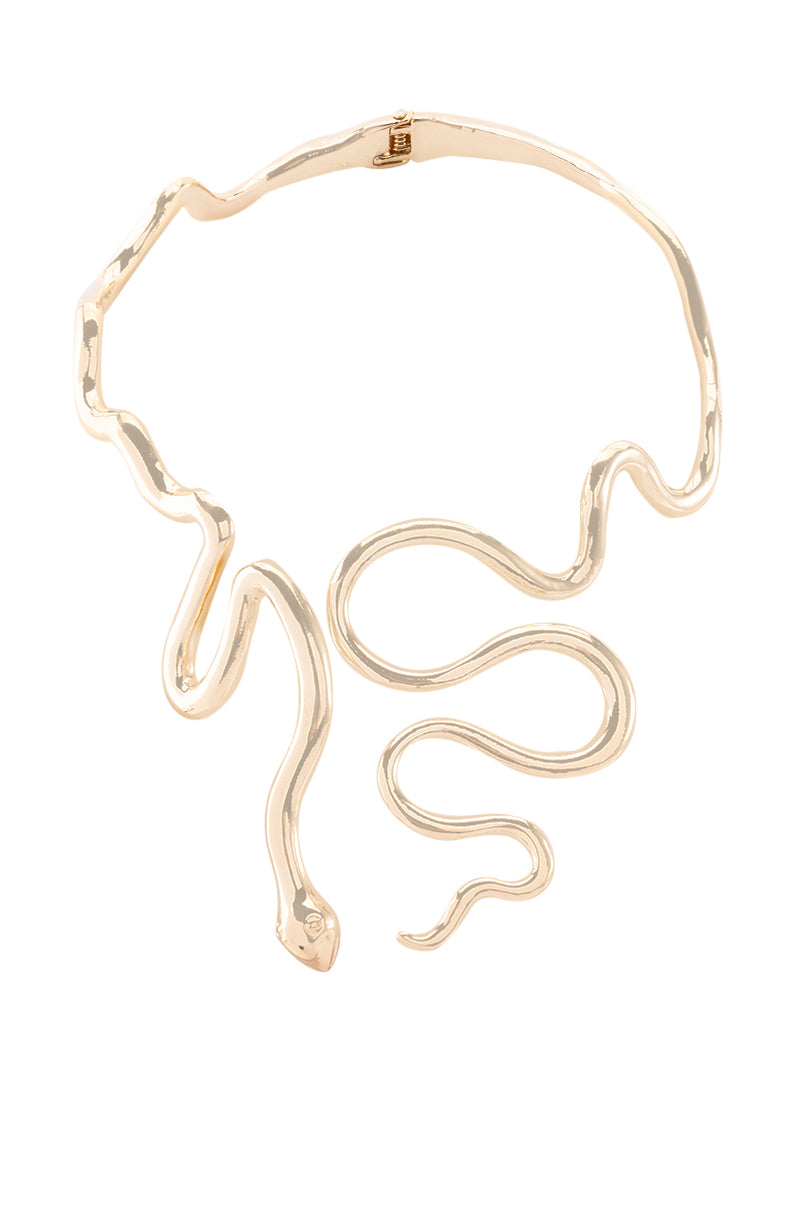 WINDING SNAKE STATEMENT NECKLACE