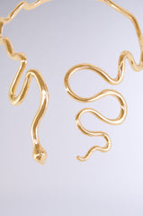 WINDING SNAKE STATEMENT NECKLACE